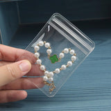 SUBGIU 100Pcs Anti Tarnish Jewelry Bags Clear Pvc Jewelry Storage Pouches with Zipper Plastic Packing for Earrings (Anti Tarnish