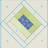 June Tailor Quilt As You Go Table Runner Quilt Pattern Morning Blend