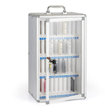 Loghot Aluminum Alloy Pocket Chart Cell Phones Storage Cabinet for Cell Phones,Wall-Mounted with a Locked,Can be Carried by Hand