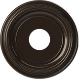13OD x 3 1/2ID x 1 1/4P Traditional Thermoformed PVC Ceiling Medallion (Fits Canopies up to 7 1/2), Universal Metallic Rustic Mi