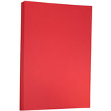 JAM PAPER Ledger 65lb Cardstock - 11 x 17 - Tabloid Coverstock - 176 gsm - Red Recycled - 50 Sheets/Pack