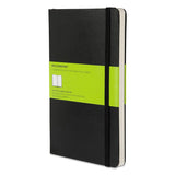 Moleskine MBL17 Hard Cover Notebook Plain 8 1/4 x 5 Black Cover 192 Sheets