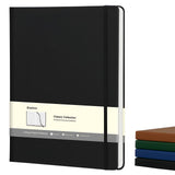 Comix A4 Lined Journal Notebook, 208 Pages, Large Size8.5inch x 11inch, Black