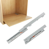 Undermount Drawer Slide Bottom Mount Pull Out Shelf Slides Full Extension Soft Close Base Mount Slide Out Drawer Track Shelf Sli