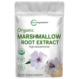 Micro Ingredients Organic Marshmallow Root Powder, 8 Ounce, Filler Free and Traditionally Used, Supports Digestive Gastrointesti