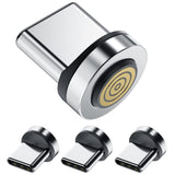 Ankndo Magnetic Connector Tip Heads [4-Pack] USB C Magnetic Adapter Compatible with 7Pin Magnetic Charging Cable 360 Rotating St