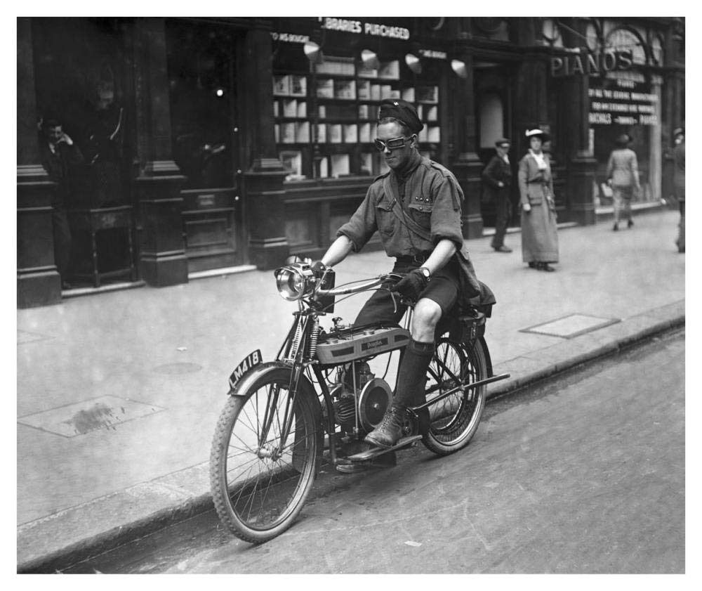 Boy Riding American Bike-Paper Art-42,,X35.2,,