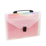 Orrda Expanding Pocket Index File Folder | Plastic 7 Pockets A4 Letter/Paper Documents Storage File Folder With Handle For Home 
