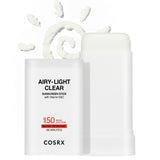 COSRX Airy-Light Clear Sunscreen Stick with Vitamin E & C SPF 50, 0.67 oz, 19g, Lightweight, Travel Essentials, Summer Essential