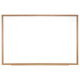 Ghent 4 x 8 Porcelain Magnetic Whiteboard, Wood Frame, 1 Marker, 1 Eraser, Made in the USA (M1W44)