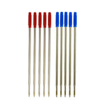 auteur Thin Screw Type Red & Blue 10 Refill 0.6mm for Indian Ball Pens