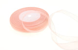 Dxeud Sheer Organza Ribbon (Snow Tooth-Colored, 1/2 x 50 Yards)