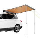 VEVOR Vehicle Awning 6.6'x8.2' Roof Rack Pull-Out Sun Shade UV50+ PU3000mm, Retractable Weatherproof 4x4 Side Awning for SUV Out
