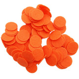 Playfully Ever After 1.5 Inch Orange 94pc Stiff Felt Circles