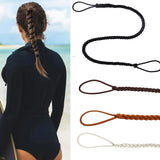 YOcity Elastic Hair Ties for Beach Sports 4 Packs 16 Sport Hair Ties for Women Pony Tails for Thick Long Hair Swimming