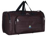 Airish Fabric Travel Duffel Bags For Men And Women 50 L Brown Fold