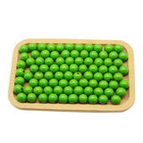 Decoendiy 100 Pieces Wood Beads for Crafts 16mm Colored Round Wooden Beads Natural Farmhouse Polished Spacer Loose Beads Wood Ba