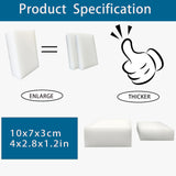 Foamworld 50 Pack Magic Sponge Eraser, Melamine Sponge Foam Pad, Extra Thick Enlarge Kitchen Dish Sponges, Multifunctional Clean