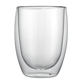 Restaurantware-Forma Professional 11.8 Ounce Double Wall Coffee Cups, 2 Insulated Latte Glasses - Dishwashable, Reusable, Clear 