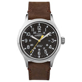 Timex Men'S 'Expedition Scout' Quartz Brass And Leather Casual Watch, Color:Brown (Model: Twc0045009J)