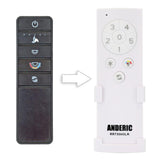 Anderic TX045-LR (White Version) for Home Decorators Collection Ceiling Fan Remote Control - RRTX045-LR A25-T045-LR
