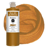 DA VINCI PAINTS Professional Artist Fluid Acrylic Paint, Raw Sienna, 16oz