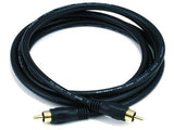 Monoprice Audio/Video Coaxial Cable RCA Male to Male, RG59U, 75ohm, 6 Feet, Black