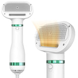 KUUBIA Pet Hair Dryer for Small-Sized Dogs and Cats | 2-in-1 Dog Hair Dryer with Self Cleaning Slicker Brush | Dog Blow Dryer | 