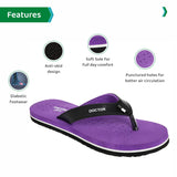 Ortho Joy Doctor Orthopedic Slippers For Women - Purple,Purple,6,B09FK9FHMN