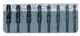 Chicago Latrobe 190 HighSpeed Steel, Reduced Shank Drill Bit Set with Case, Black Oxide, 118 Degree Conventional Point, Round S