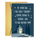 Funny Skibidi Birthday Card for Millennials, Humor Slang Bithday Card for Dad Mom Grandpa Grandma, Getting Older Trendy Meme Bda