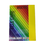 Brustro Elle Erre Coloured Card Stock Craft Paper A4 Size 220 Gsm Giallo Colour, Pack Of 9 Sheets. Yellow Shade|Ideal For School