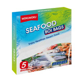 Seafood Boil Bags Large Size Boil Bag for Cooking Seafood, Fish, Crab, Shrimp, and Veggies - Cooking and Storage Bags (5, Large)
