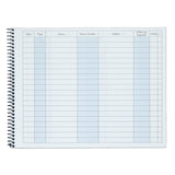 Adams Activity Log Book, Spiral Bound, 8.5 x 11 Inches, 100 Pages, White (S1185ABF)
