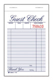 Adams Guest Check Pad, Single Part, White, 311/32 x 57/16, 100 Sheets/Pad, 12 Pads/Pack (210012)