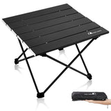 MOON LENCE Folding Outdoor Aluminum Camping Table Portable Ultralight Compact Backpacking Travel Table for Beach, Picnics, Hikin
