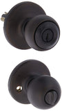 Kwikset Polo Entry Door Knob with Lock and Key, Secure Keyed Handle Exterior Doorlock, Doorknob For Front Entrance and Bedrooms 