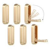Dntorx Folding Coat Hooks, 6 Pcs Foldable Gold Wall Hooks Heavy Duty Foldable Hook Bathroom Towel Hooks Robe Hooks Wall Mounted 
