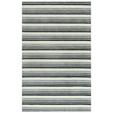 Alora Decor Rivera 8'9' X 11'9' Stripe Gray/Ivory/Charcoal Hand-Tufted Area Rug