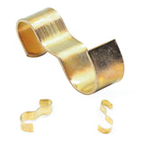 Molding Hooks 25 Pack Picture Rail Hangers Brass Plated Steel Picture Rail Hooks Wide