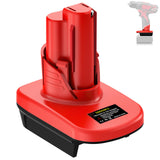 EID Battery Adapter Converter for DeWalt 20V & for Milwaukee 18V M18 Battery to Power for Milwaukee M12 12V Cordless Tools