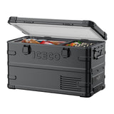 ICECO APL35 Dual Zone Portable Fridge Freezer, 37 Quart 12V Car Refrigerator with Secop Nano Compressor, Aluminum Electric Compr