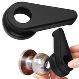 Impresa Door Knob Extension 2-Pack - Soft Black Rubber Compatible Only with 2-2.5 Ball-Shaped Doorknobs - Slip-Resistant Grip & 