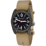 Bertucci DX3 Mens Field Watch | Coyote Nylon Band | Swiss Super Luminous Technology | Innovative Design, Durable Build, Light We