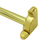 Renovators Supply Manufacturing Stair Carpet Rods 39.5 in. Bright Brass Carpet Runner Rods with Holder Bracket Hardware