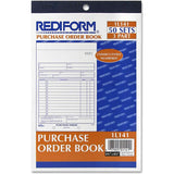 Rediform 1L141 Purchase Order Book Bottom Punch 5 1/2 x 7 7/8 3Part Carbonless 50 Forms