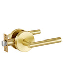Lethato Gold Passage Door Handles, Closet Door Handles Gold,Brushed Gold Dummy Closet Handle, Door Handle Passage for Closet/Hal