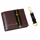 Wildvibez Classic Combo: Leather Foldable MenS Wallet & Genuine Leather Car Keychain Stylish, Slim, WaterResistant, And Durab