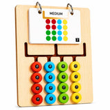 Color Coder I Montessori Color & Pattern Matching Learning Toy for Kids 4,5,6,7,8 Educational Brain Development Activity I Birth