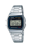 Casio A158WA Series | Unisex Digital Watch | Silver/Black | Vintage | WR | 100 SEC Stop Watch | Daily Alarm | Regular Time Keepi